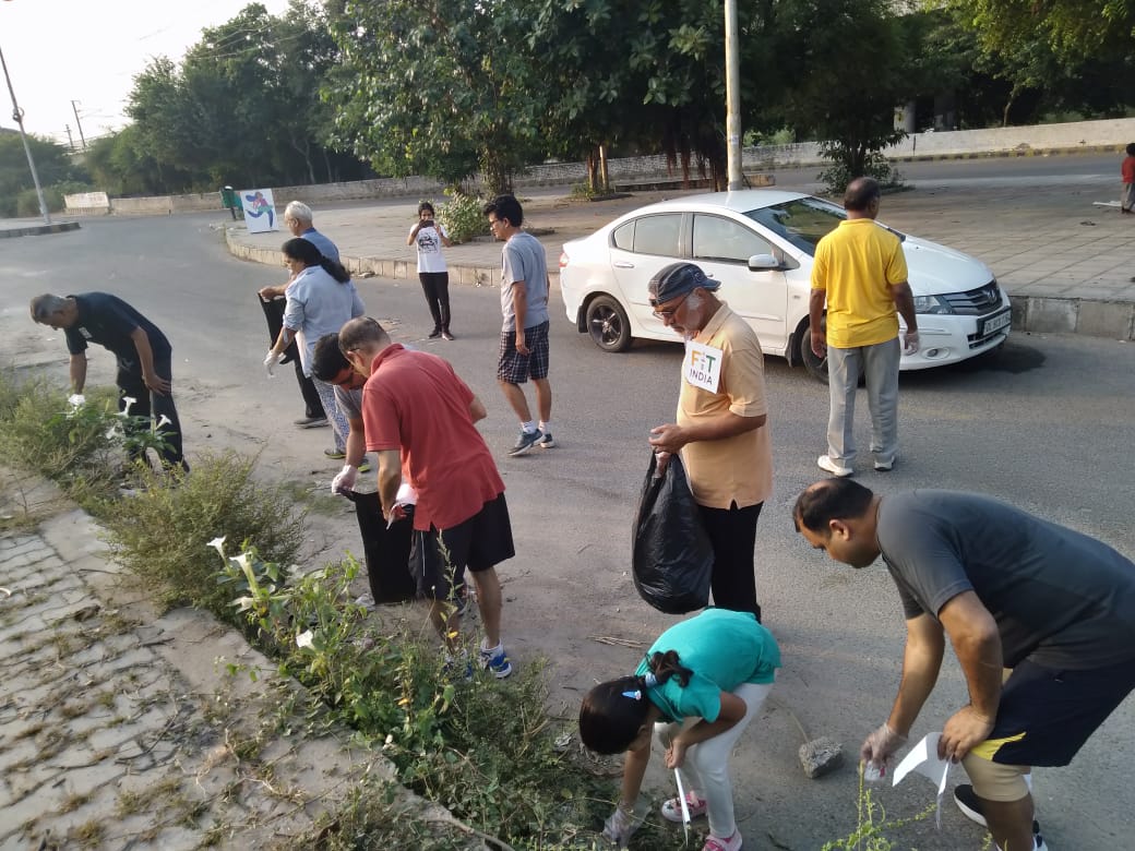 Picking the trash